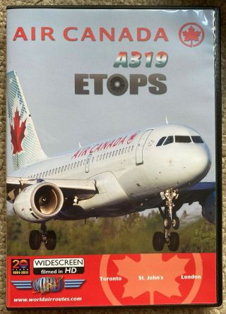 Just Planes Air Canada A319 " Etops " Toronto - St Johns - London Heathrow Dvd