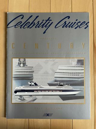 Celebrity Cruises Century Inaugural Brochure 1995 Cruise Ship