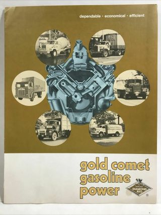 1964 Reo Gold Comet Gasoline Power Engine Specifications Tractor Truck Brochure