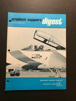 1976 Mcdonnell Douglas Product Support Digest F - 4 Target Drone F15 Rf - 4c