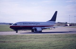 Airways International Cymru,  Boeing 737,  G - Bnlt,  In 1987,  Aircraft Slide