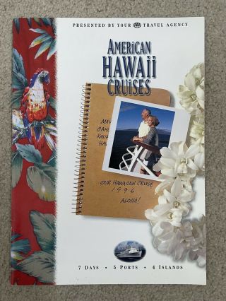 1996 American Hawaii Cruises Ss Independence Constitution Cruise Ship Brochure