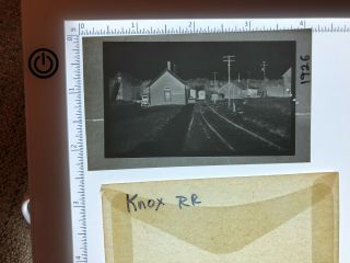 Vintage Film Negative Knox Railroad Station Union Maine Me