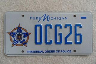Michigan ‘fop’ Pure Michigan Base License Plate – Look