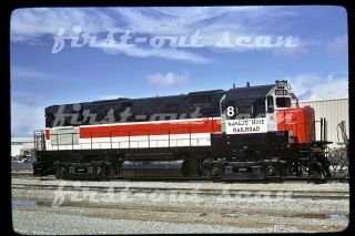 Slide - Navajo Mine Railroad Lod 8 Alco C - 425 Fresh Paint Sept 1973