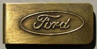 Old Bronze Ford Money Clip L@@k F121s