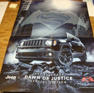 2016 Jeep Renegade Dawn of Justice Special Edition Sales Brochure Poster 16 2