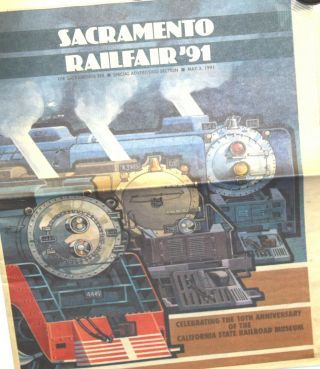 Sacramento Railfair 91 Newspaper For This Event Dated May 3,  1991