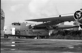 Derelict,  Fairchild C - 82 Packet,  N74047,  At Miami,  1972 ?,  35mm Size Negative