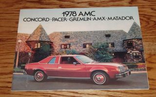 1978 American Motors Amc Full Line Sales Brochure 78 Pacer Gremlin Amx