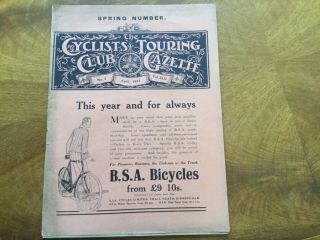 Ctc Gazette 1923 April 48 Pages Touring,  Technical And Ads Complete