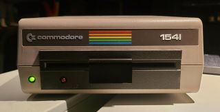 Commodore 1541 Floppy Disk Drive.  Powers Up In The