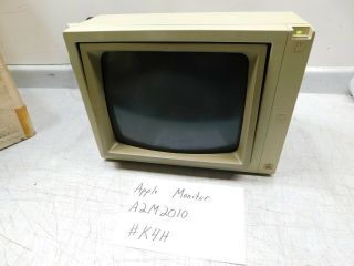 Vintage Apple A2m2010 Green Phosphor Monitor 2 Ii