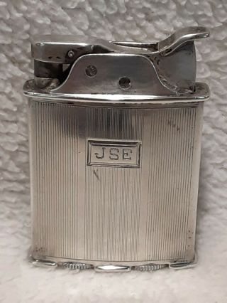 Vintage International Sterling Silver Evans Roller Bearing Lighter Mono Jse