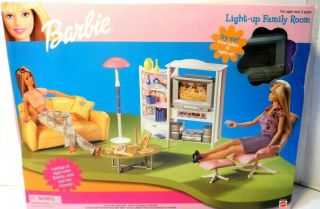Barbie Light - Up Family Room 67553 - 94 With Minor Box Damage