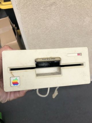 Vintage Apple Unidisk A9m0104 5.  25 " External Floppy Disk Drive B
