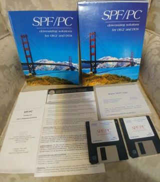 Ctc Spf/pc Downsizing Solutions For Os/2 And Dos Version 3.  0