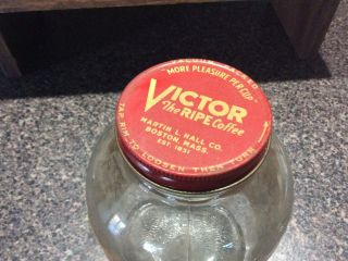 Victor The Ripe Coffee Vintage One Pound Jar Boston,  Ma. 2
