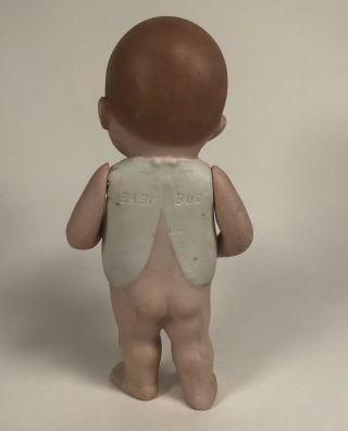 Antique Baby Bud All Bisque Doll with Googly Eyes in Blue Shirt Jointed Arms 3