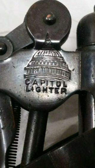 Vintage Capitol Table Lighter Trigger Design Patent Sept.  17 1912 2