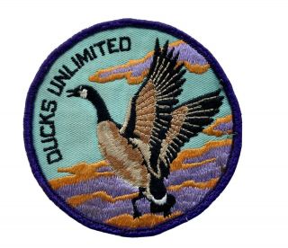 Rare Vintage Ducks Unlimited Patch,  Canadian Goose,  Teal