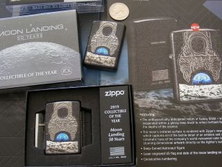 ZIPPO Apollo 11 Moon Landing 50 Anniversary Lighter 2019 Collectible of the Year 5