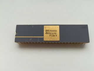 Sgs Z8001d1 Z80 Z8000 4mhz 16bit Seg Cpu Rare Vintage Cpu Gold