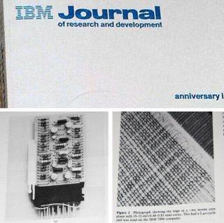 Huge Ibm 25th Anniversary Book 500pg Ibm 7094 1401 Selectric Typewriter Sms Card