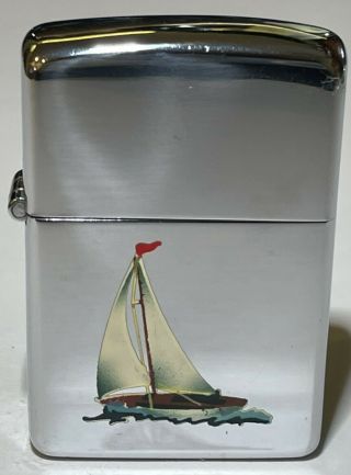 Vintage 1947 - 48 Zippo Town & Country Sloop in Special T&C Box - Rare 3