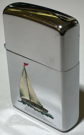 Vintage 1947 - 48 Zippo Town & Country Sloop in Special T&C Box - Rare 5