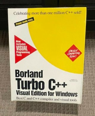 Borland Turbo C,  Visual Edition For Windows Version 3.  1 (and)