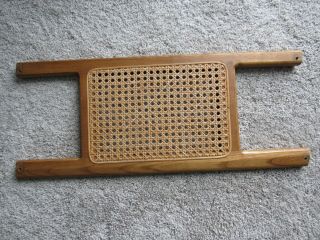 Vintage Caned Canoe Seat.  Old Wooden Boat Paddle Duluth Pack Bwca Ely