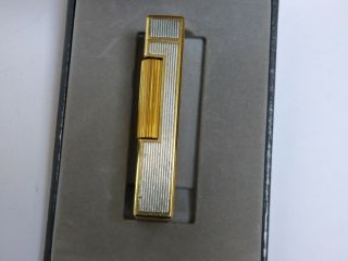 Dunhill Rollagas Lighter - 925 Silver Panels with Gold Plated Trim - Boxed,  Booklet 3