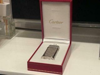 Cartier C De Cartier Decor Lighter Gas All Palladium Finish