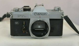 Vintage Canon Ftb 35mm Film Slr Camera Body Only Fast -