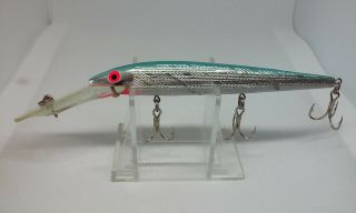 Vintage Rebel Spoonbill Minnow Rattlin Blue/silver 4 1/2 " Jerkbait Fishing Lure