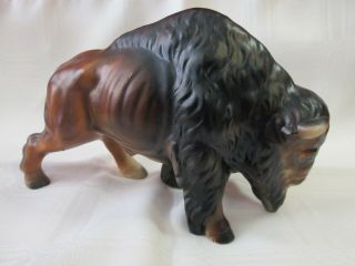 Charming Vintage Ceramic Bison/buffalo Bull Figure Figurine