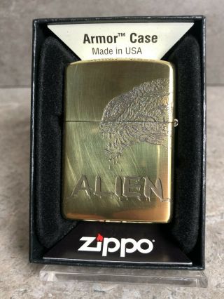 Japanese Zippo Armor Aliens H.  R Giger - Double Sided Design (Very Rare Piece) 5
