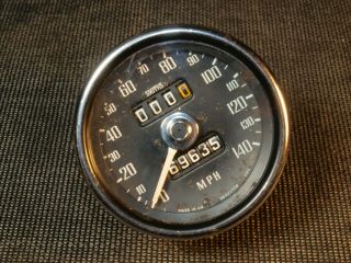 Vintage Smiths Mgc 140 Mph Speedometer Sn - 5227 - 18 1120