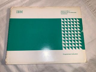 1970 Vintage Ibm System 3 Rpg Ii Programming Fundamentals Illustrations Book