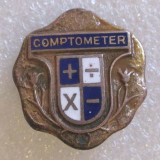 Vintage Comptometer Adding & Calculating Machine Award Pin