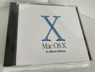 Apple L13271a Os X In - Store Demo Cd - Rom - January 2001 -