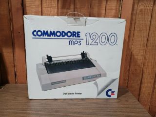 Commodore 64 Mps 1200 Dot Matrix Printer Complete
