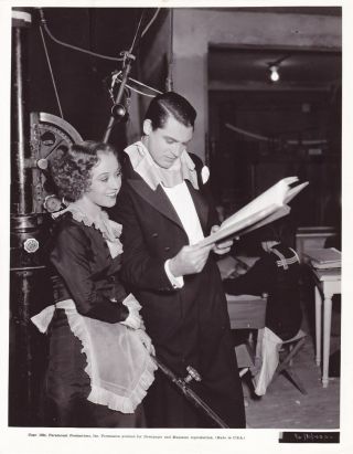 Cary Grant Alberta Vaughn Candid Studio Set Vintage 
