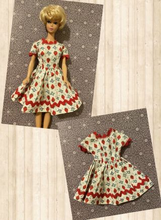 Barbie Doll Vintage Handmade Dress.  60 