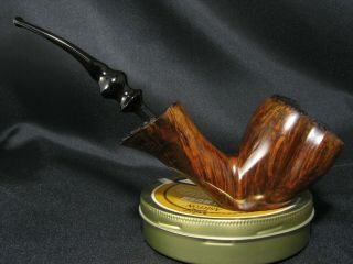 PREBEN HOLM made BEN WADE Golden Walnut large freehand sitter pipe from 1970s 3