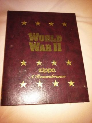 World War Ii Zippo Remembernece Limited Edition Case,  Lighters,  & Key Ring 1995