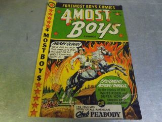 Vintage 1950 4most Boys Comic Book No.  39 Fourmost