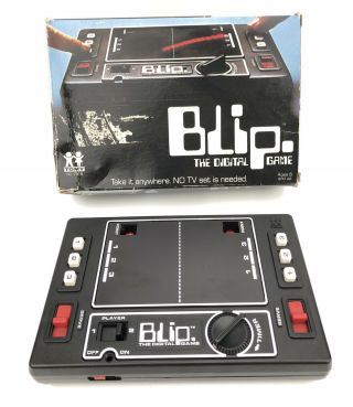 Vintage Tomy Blip The Digital Game Handheld Electronic Game Non -