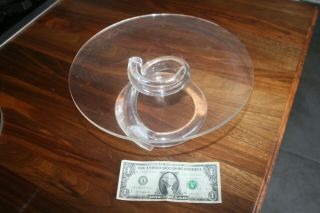 Vintage Mid Century Modern Lucite Cake Stand Plate